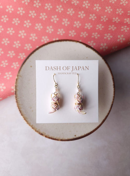 Cat Earrings - Sakura Pink