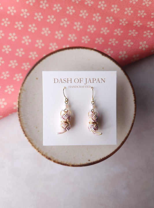 Cat Earrings - Sakura Pink