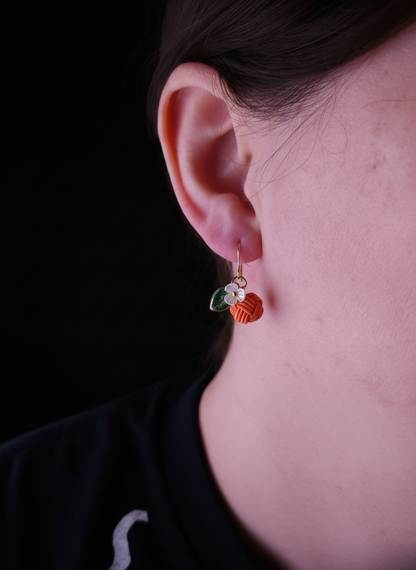 Fruits Earrings - Peach