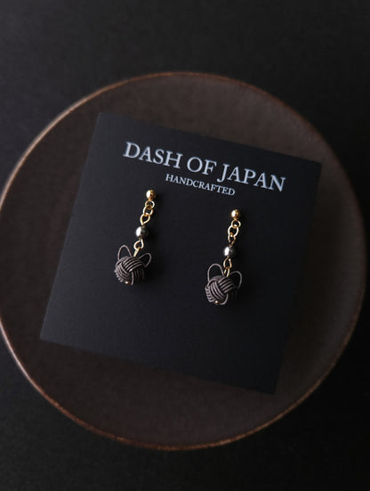 Small Cat Drop -Charcoal Grey