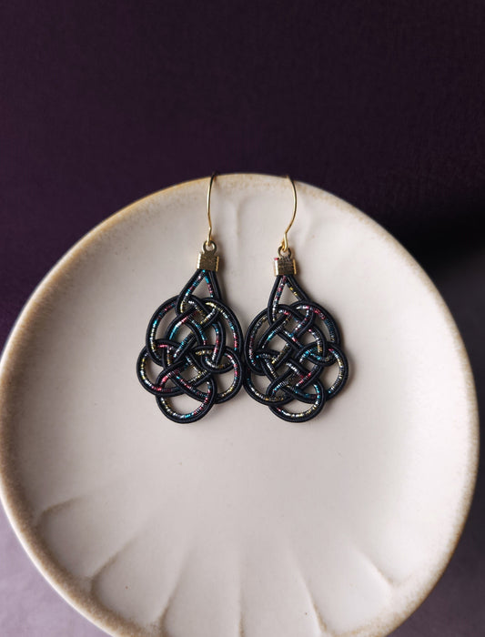 Geometric  - Black and Rainbow