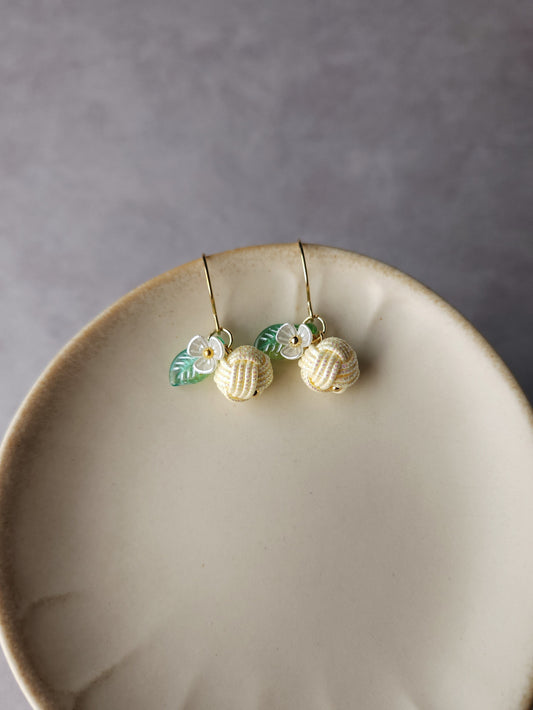 Fruits Earrings - Holographic Yellow