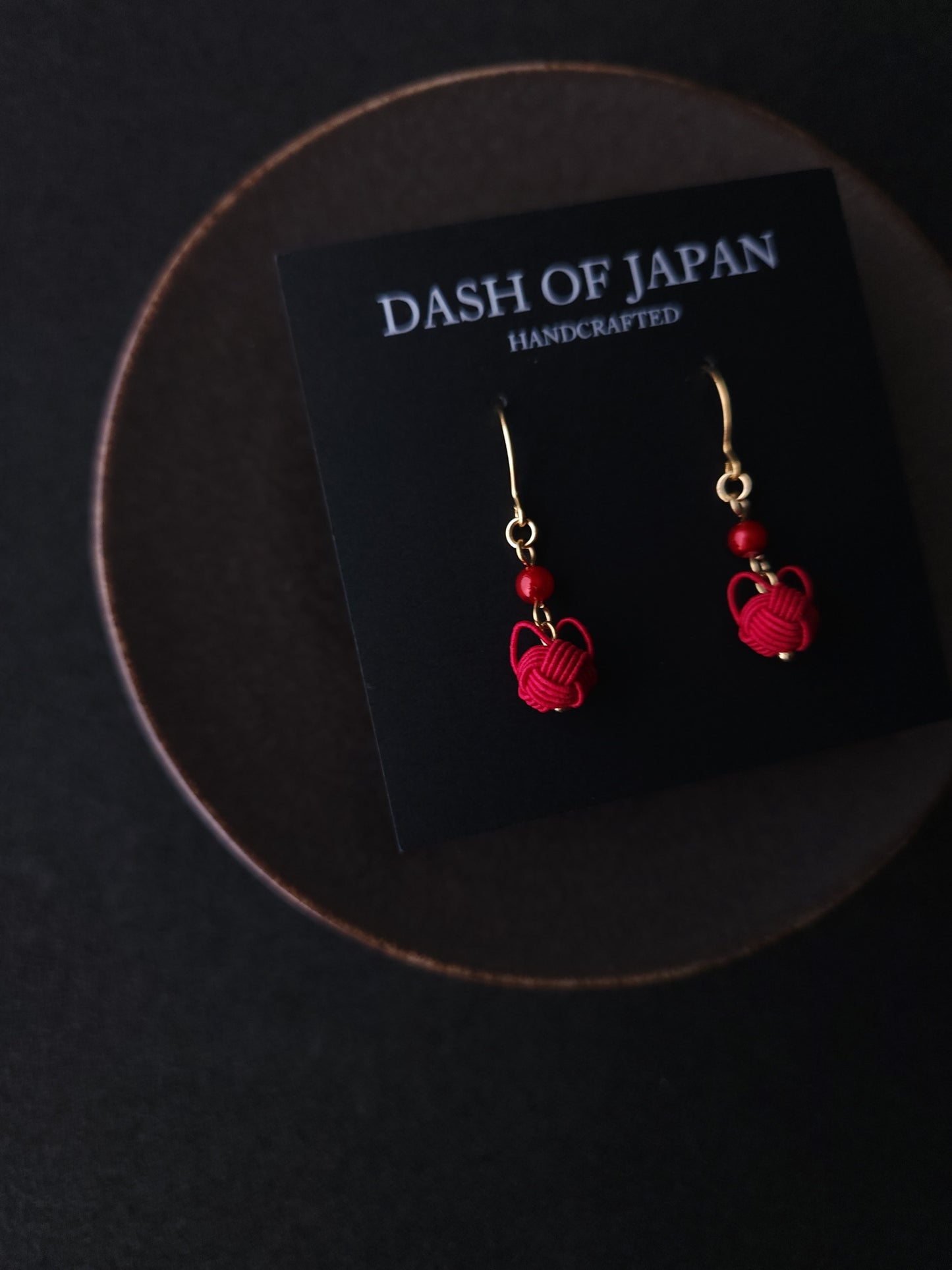Small Cat Drop -Deep Red