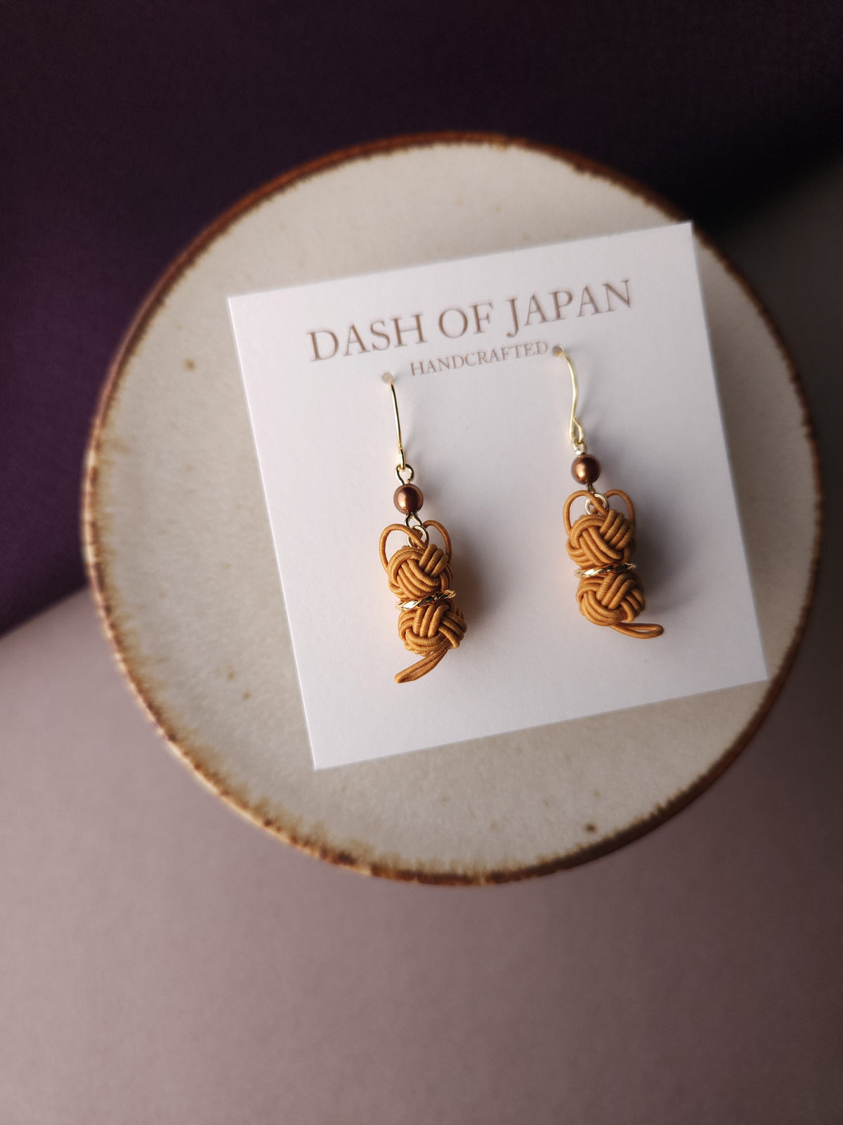 Cat Earrings  - Caramel Orange