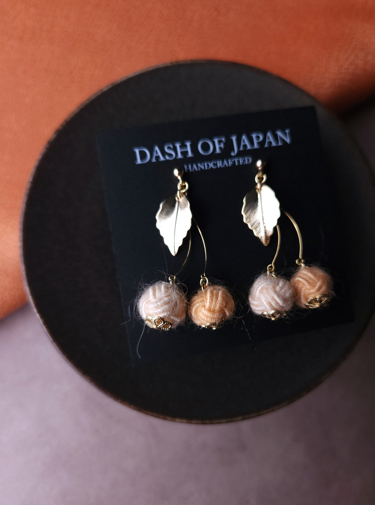 Fluffy Cherry Drop - Apricot Orange
