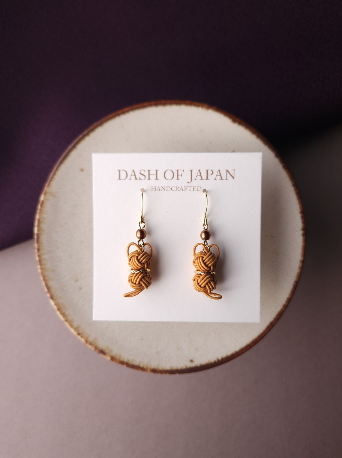 Cat Earrings  - Caramel Orange