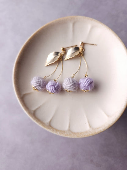 Fluffy Cherry Drop - Lilac Purple
