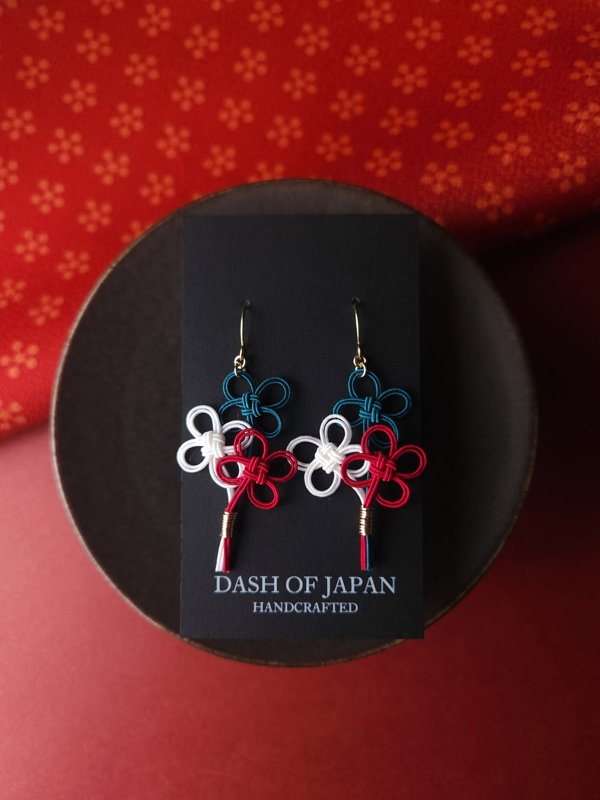 Bouquet -Teal x Dark Red x White