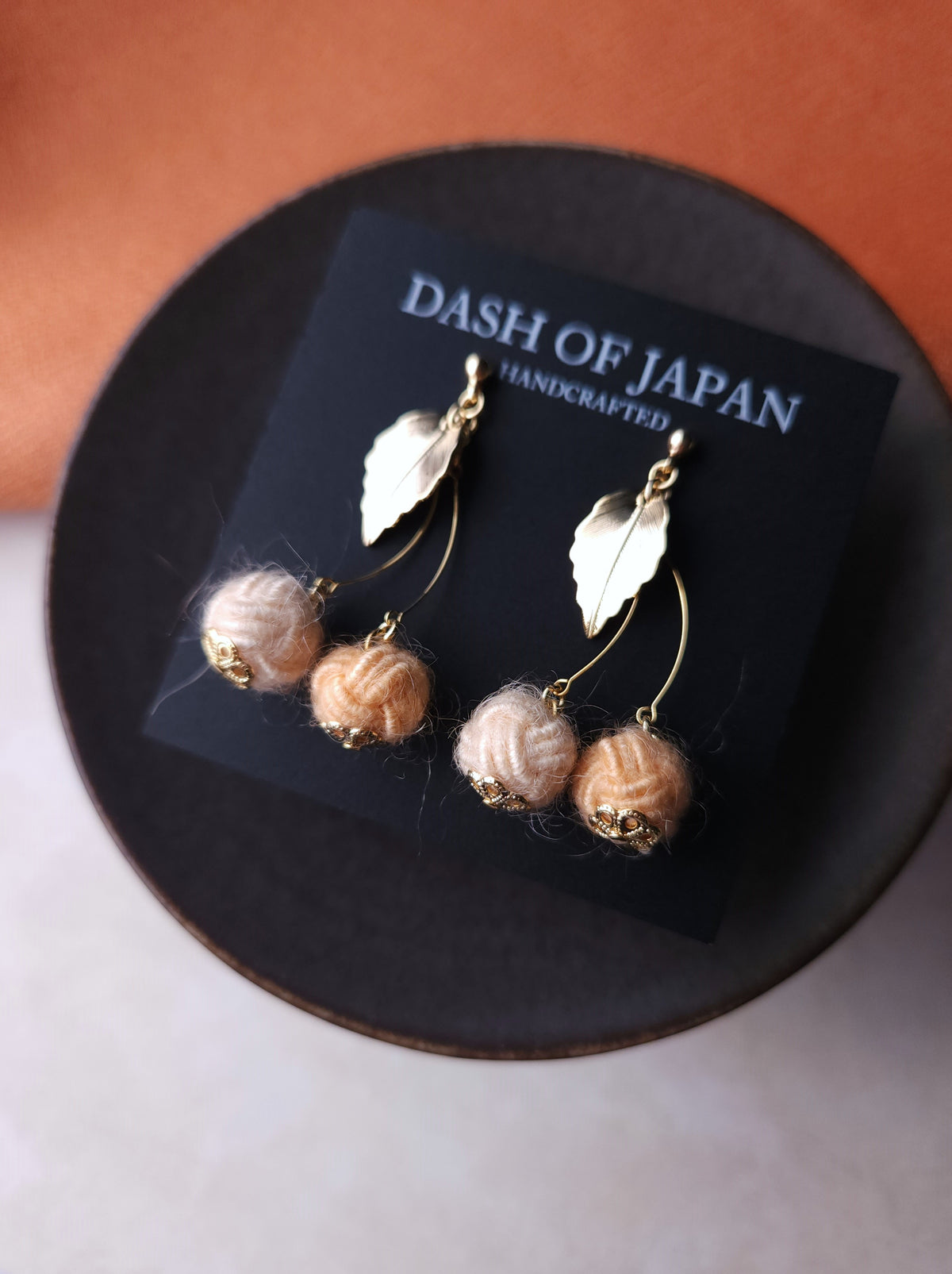 Fluffy Cherry Drop - Apricot Orange
