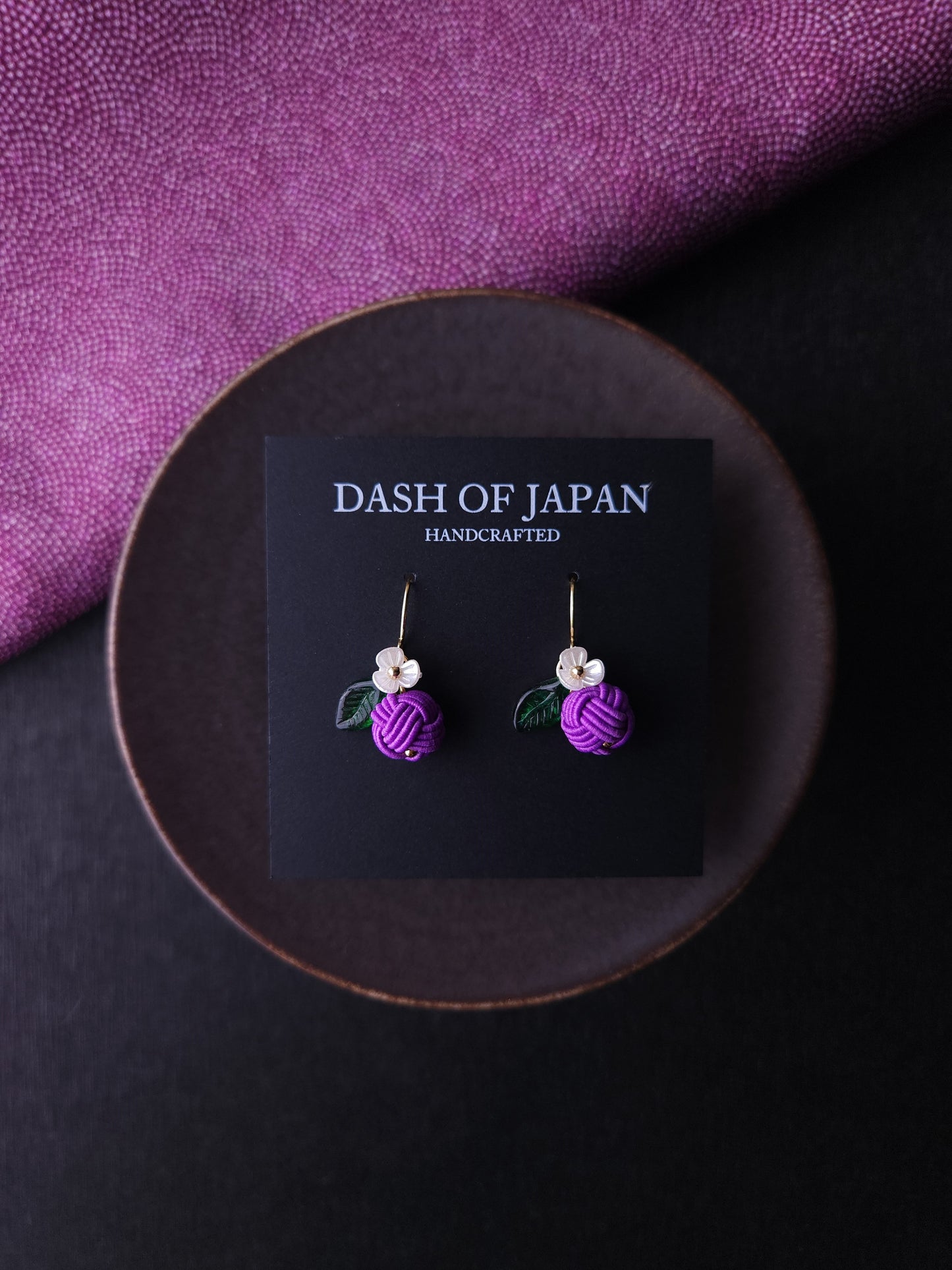 Fruits Earrings - Plum