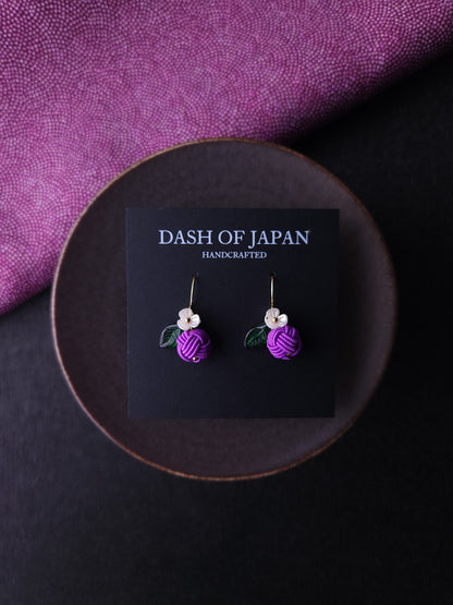 Fruits Earrings - Plum