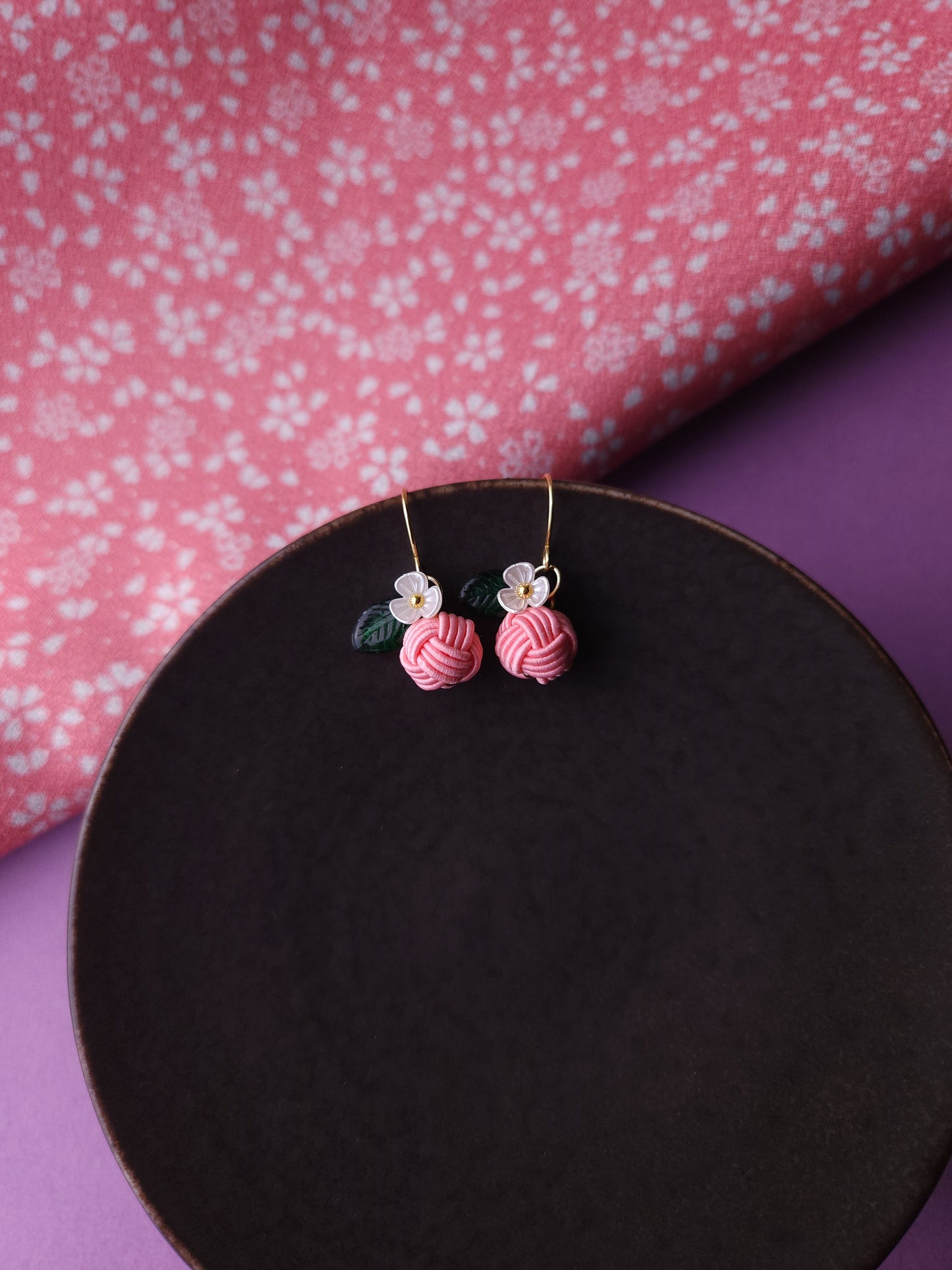 Fruits Earrings - Peach