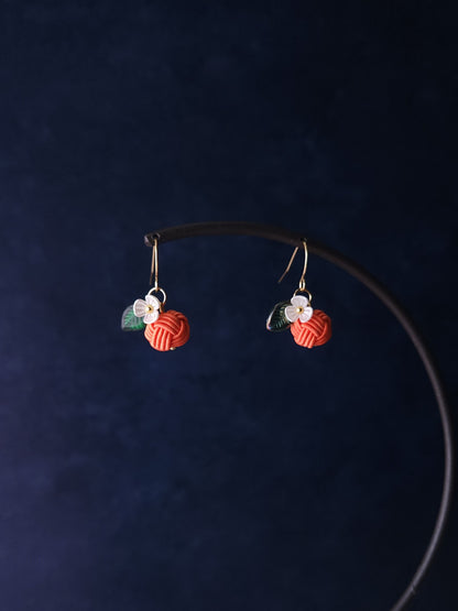 Fruits Earrings - Orange
