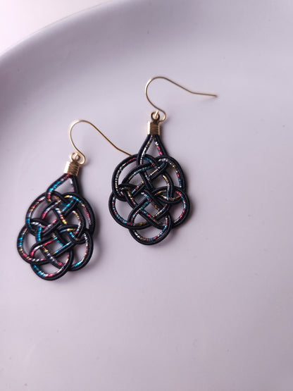 Geometric  - Black and Rainbow