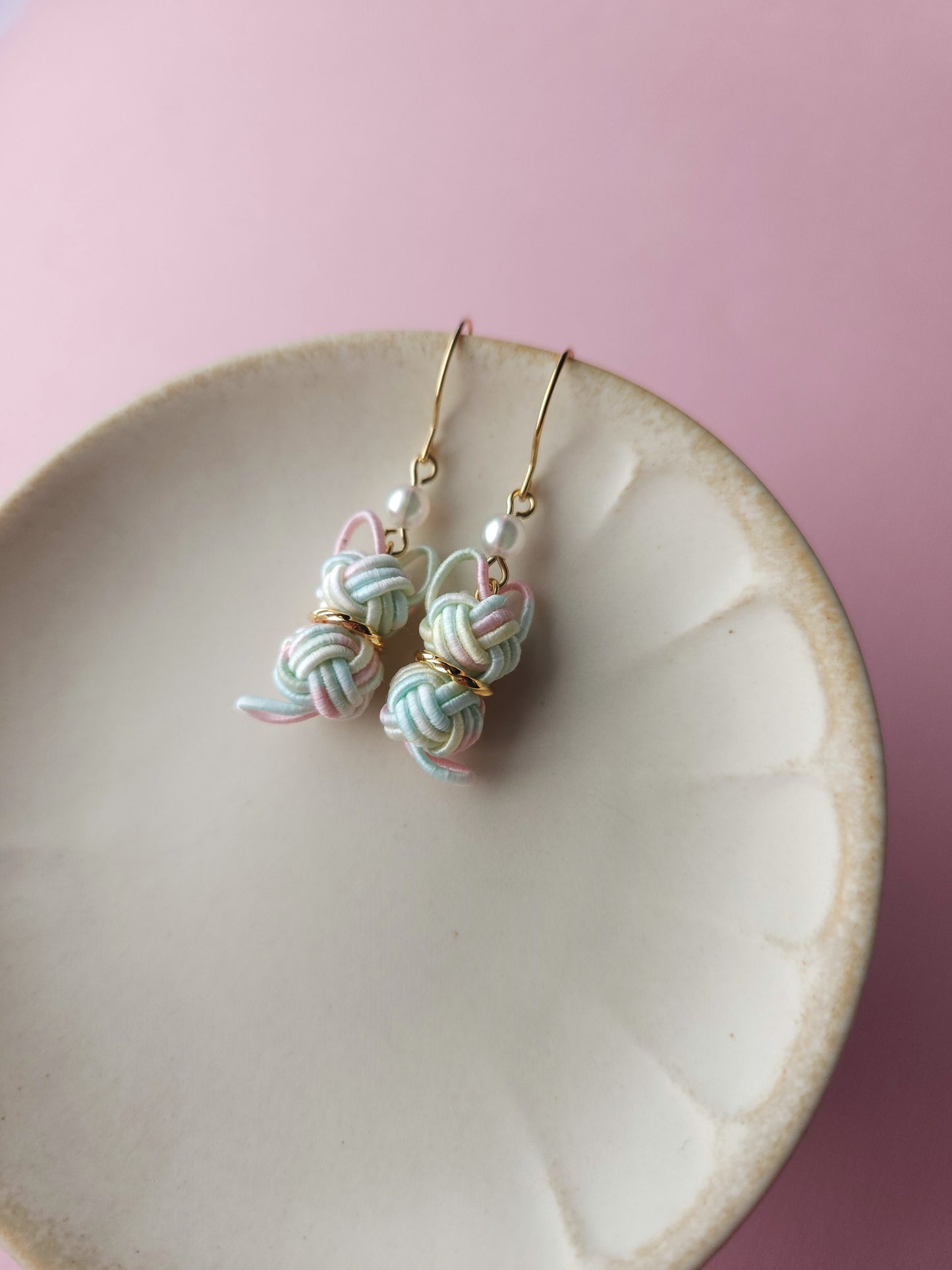Cat Earrings - Pastel Rainbow