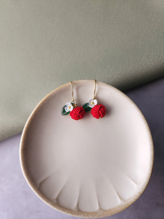Fruits Earrings - Apple