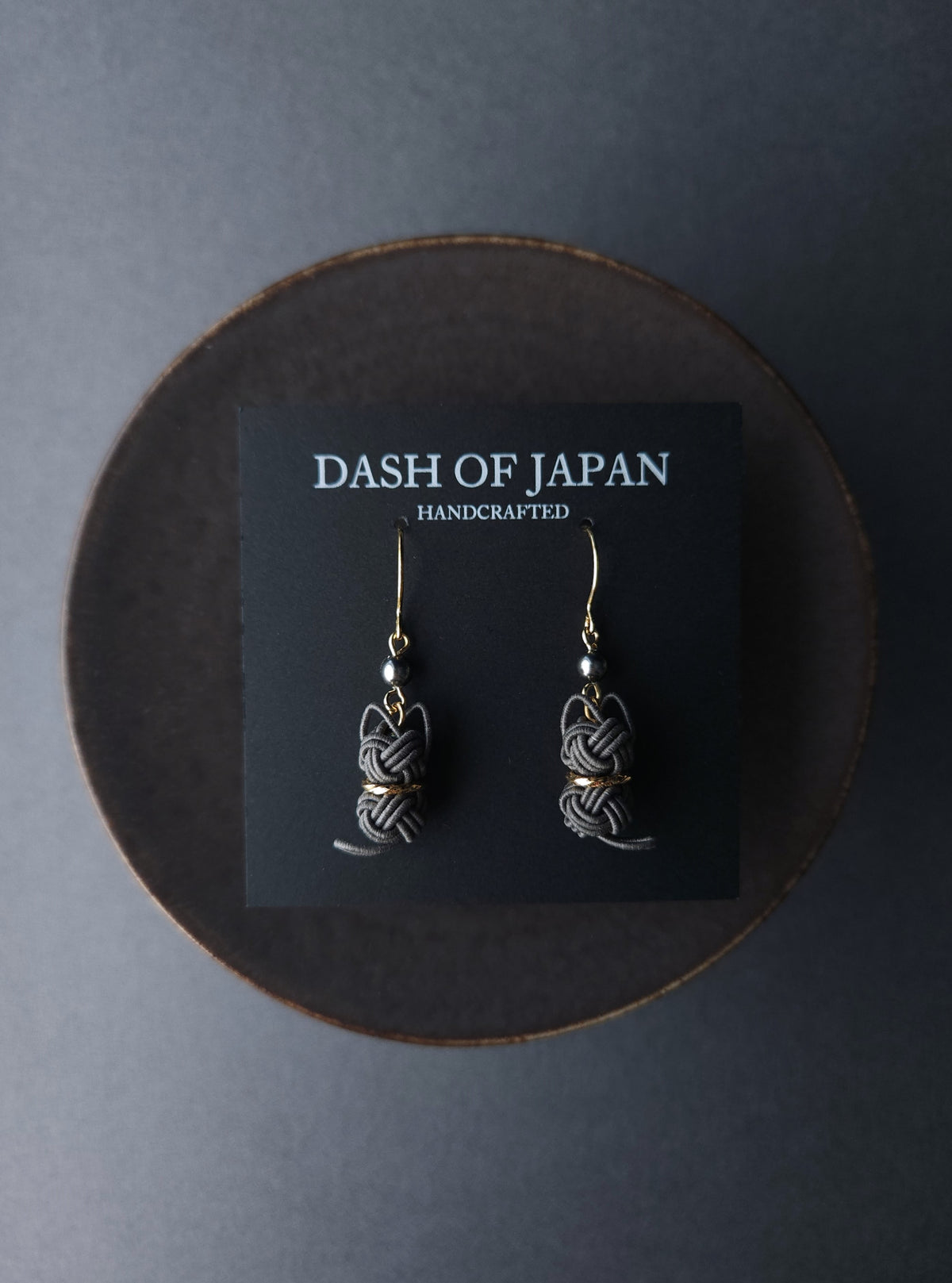Cat Earrings  - Charcoal Gray