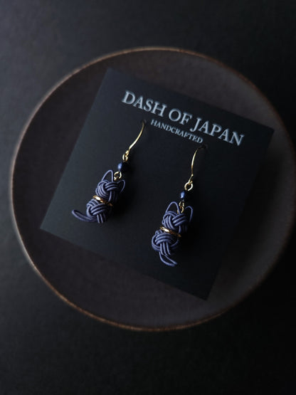 Cat Earrings - Blue Gray