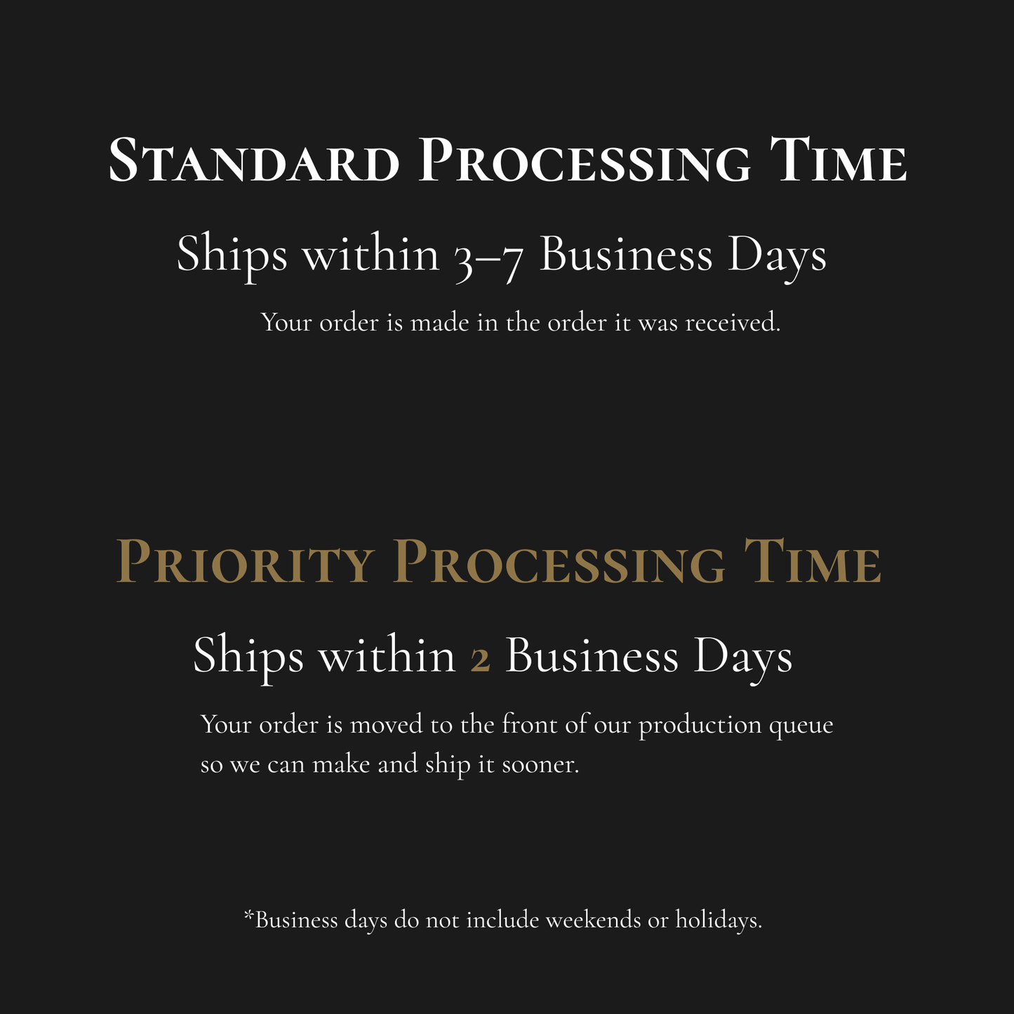 Priority Processing