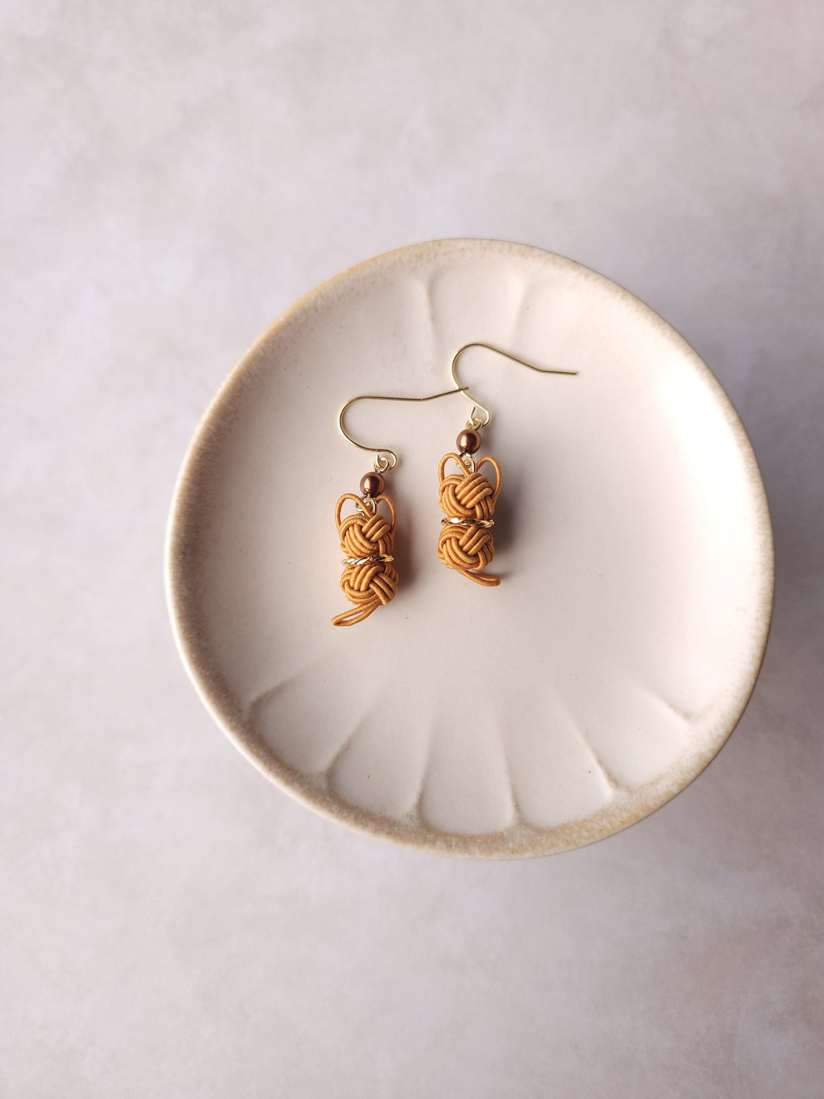 Cat Earrings  - Caramel Orange