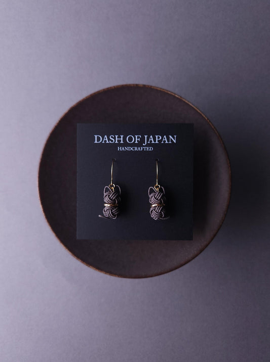 Cat Earrings  - Charcoal Gray