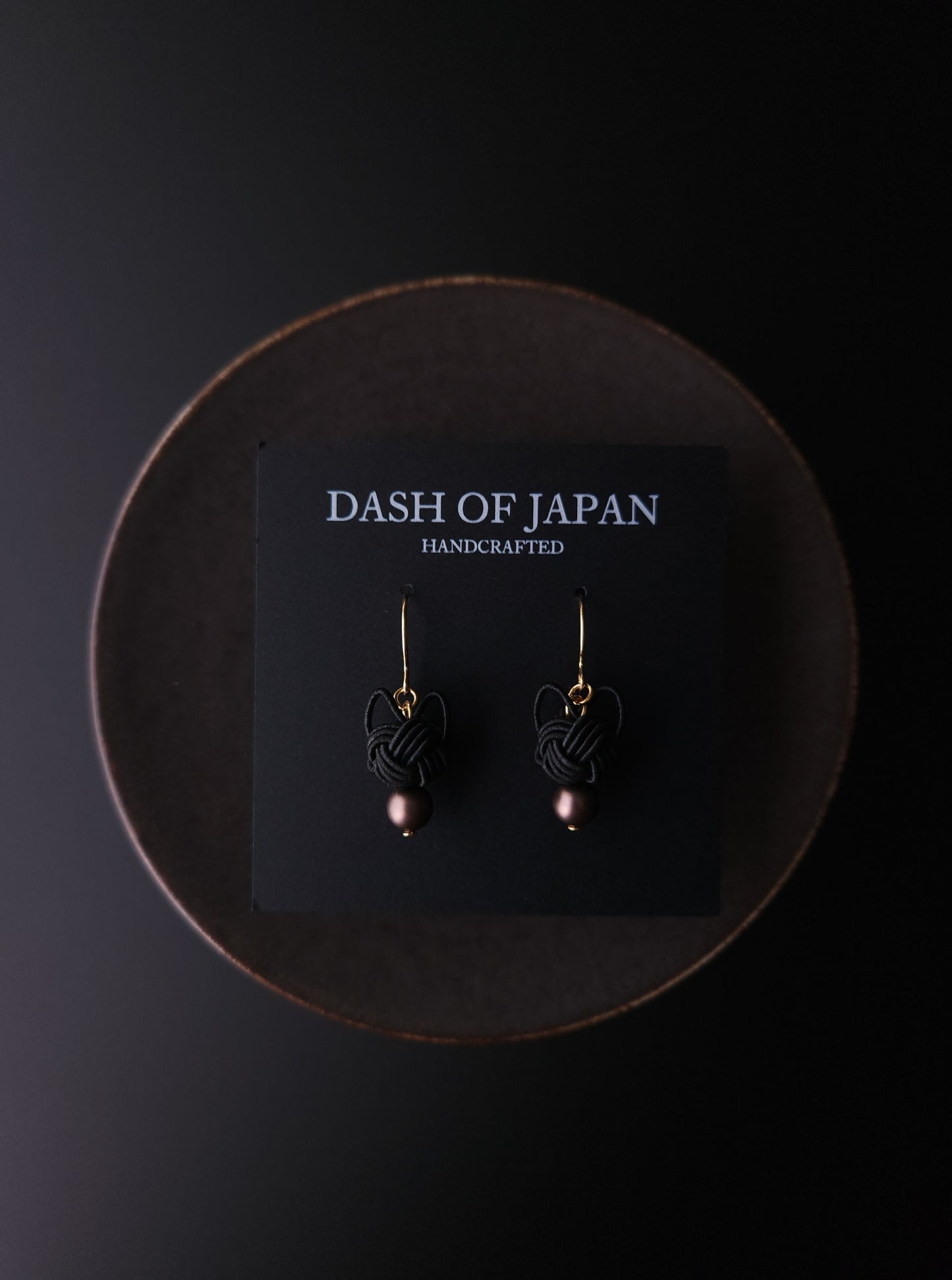 Cat Head Earrings - Black