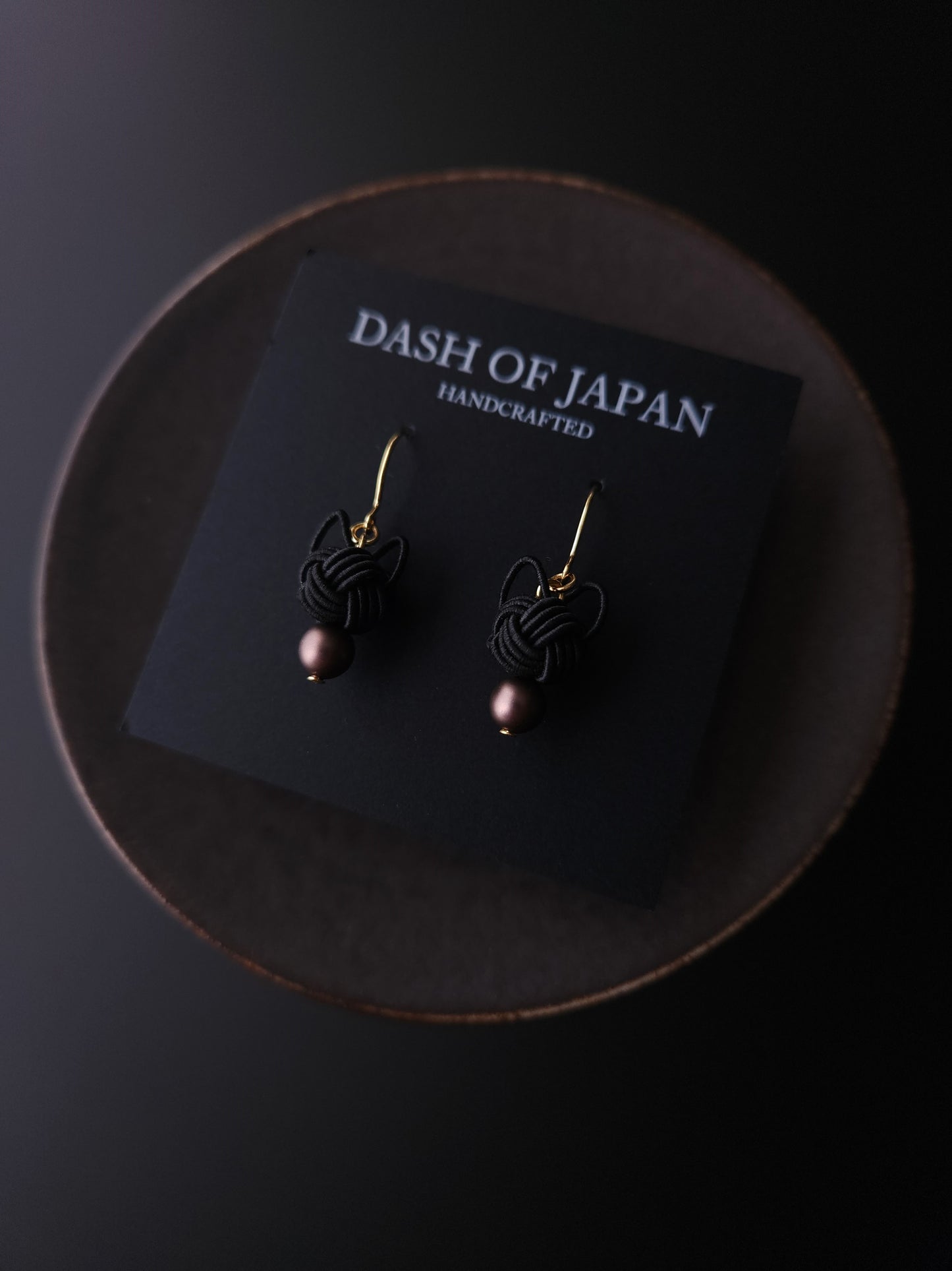 Cat Head Earrings - Black