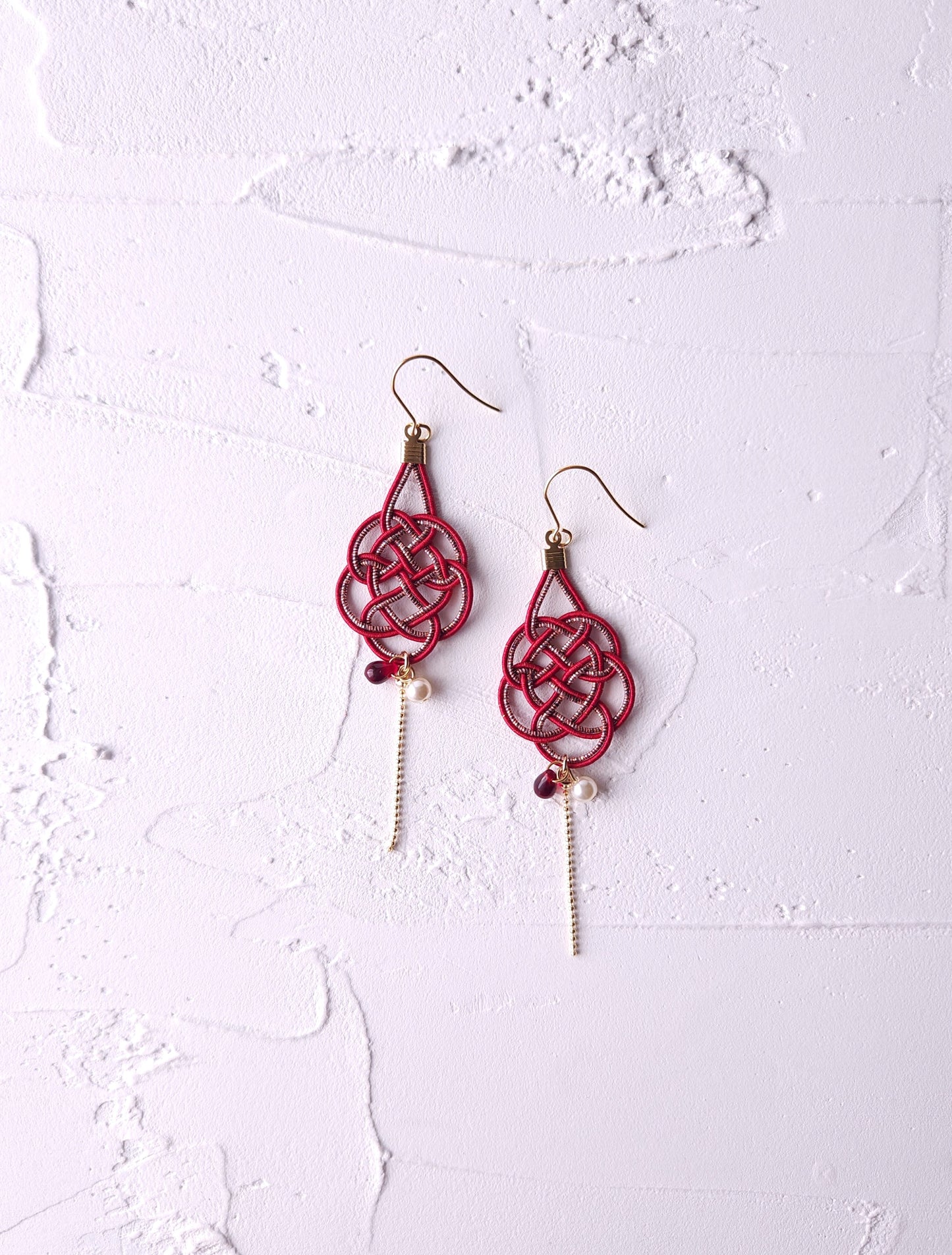 Geometric - Wine Red