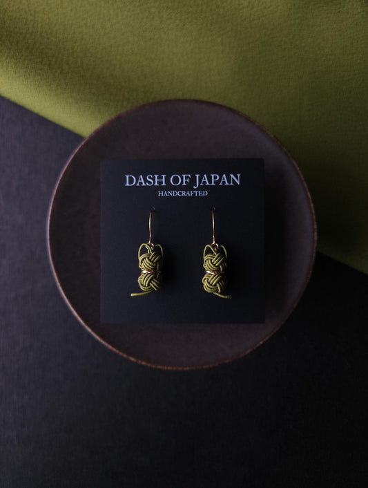 Cat Earrings - Matcha Green