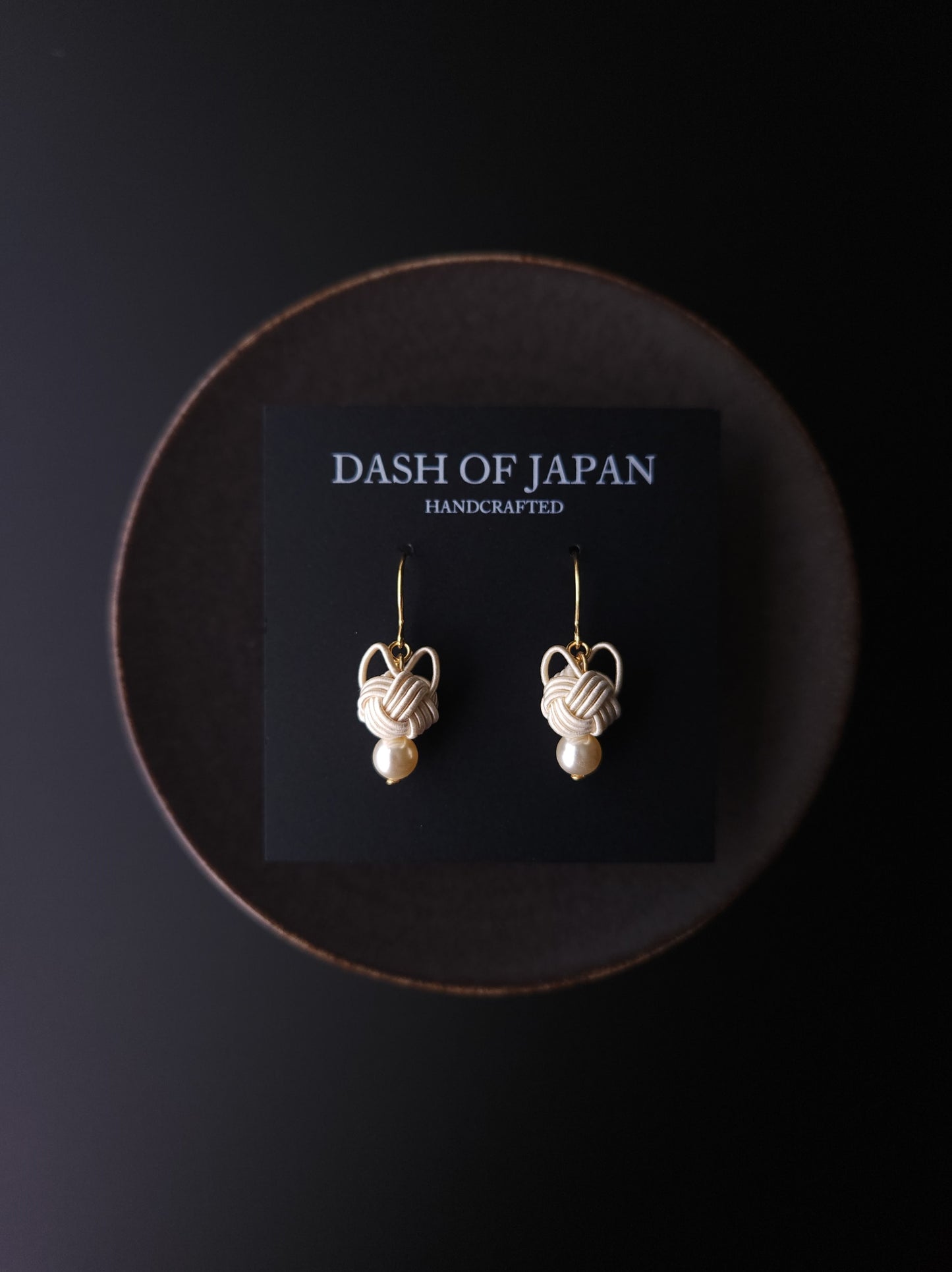 Cat Head Earrings - White