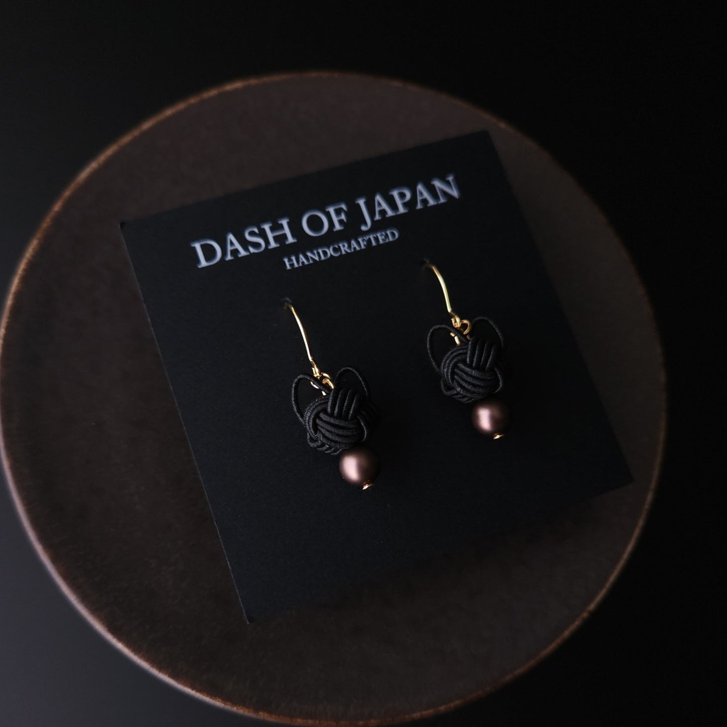 Cat Head Earrings - Black