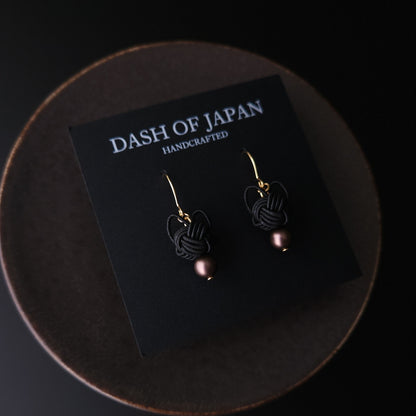Cat Head Earrings - Black