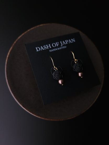 Cat Head Earrings - Black