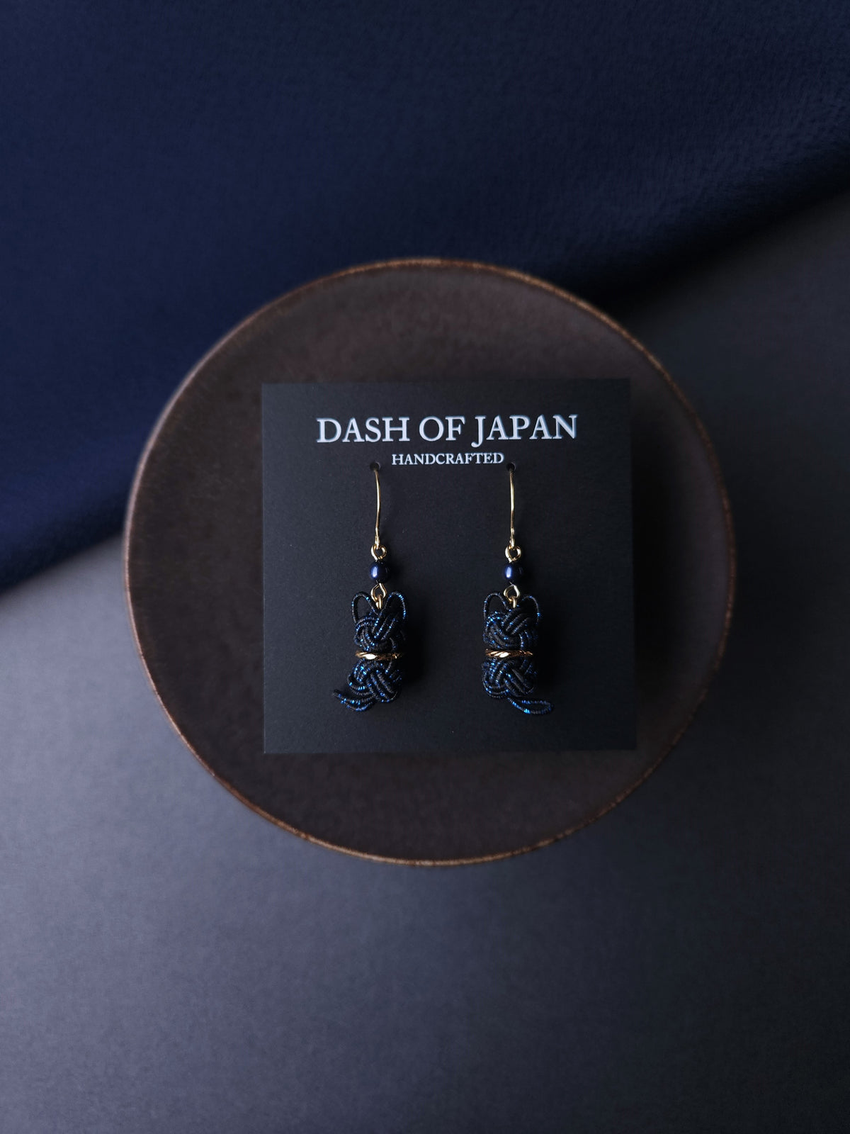 Cat Earrings  - Black and Blue