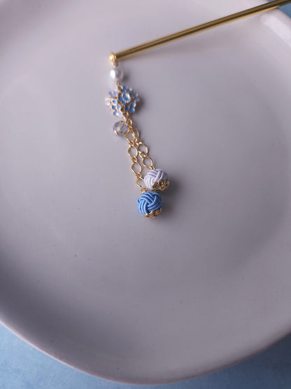 Ajisai Kanzashi - Blue & Purple