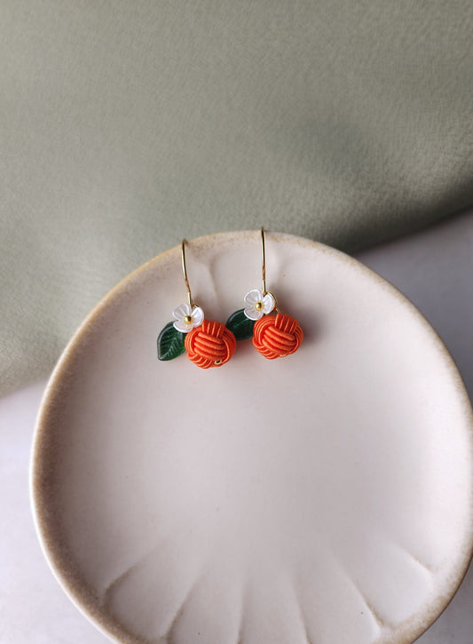 Fruits Earrings - Orange