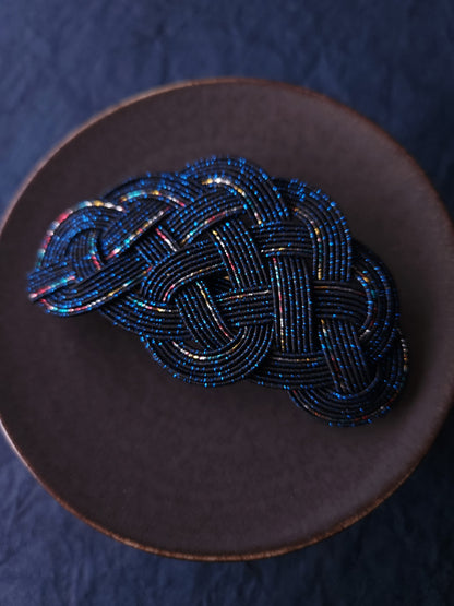 Hair Barrette - Galaxy Blue