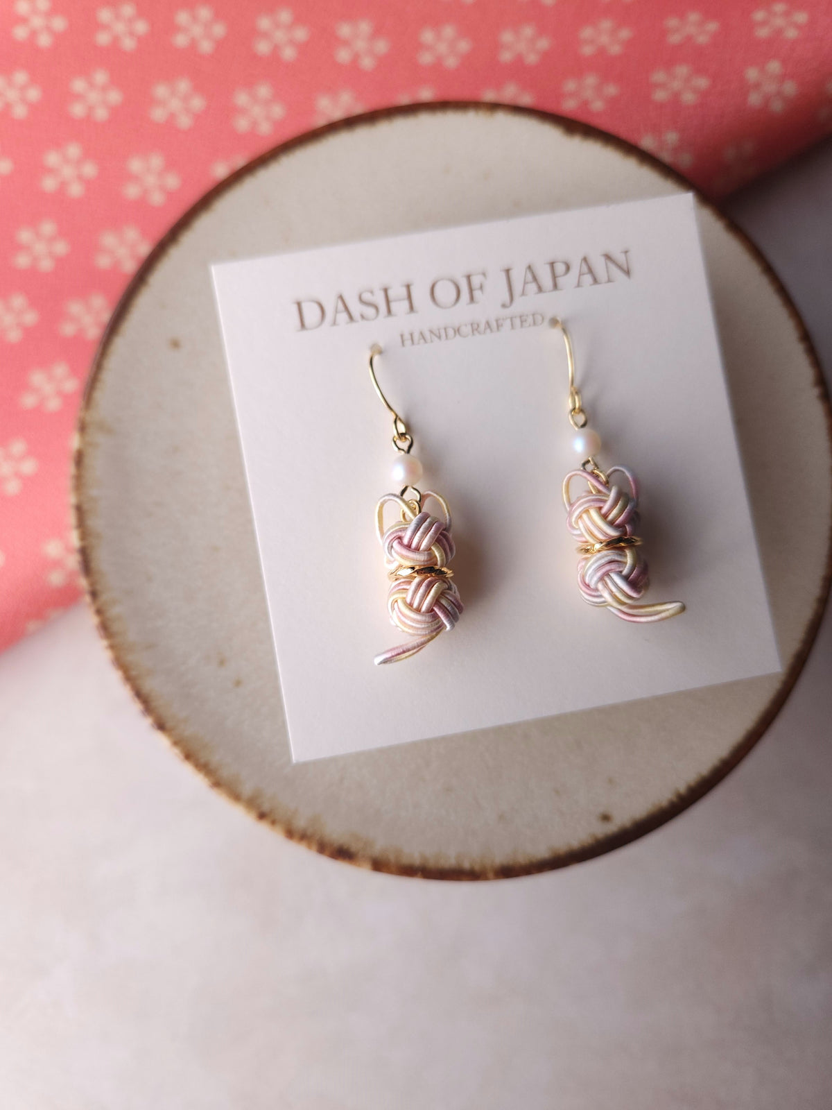 Cat Earrings - Sakura Pink