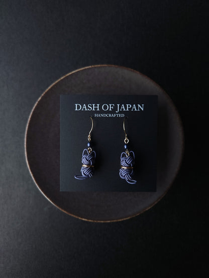 Cat Earrings - Blue Gray