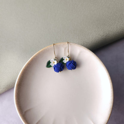Fruits Earrings - Blueberry
