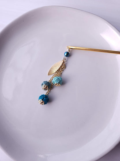 Kanzashi - Blue