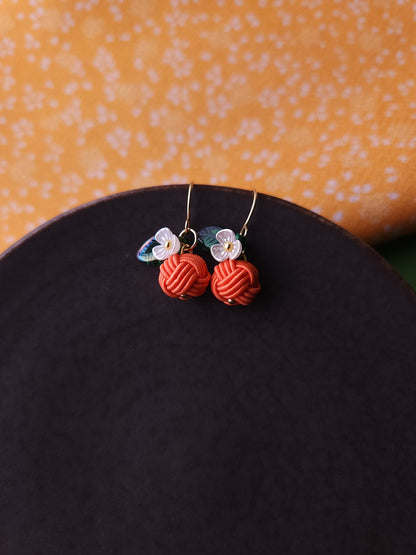Fruits Earrings - Orange