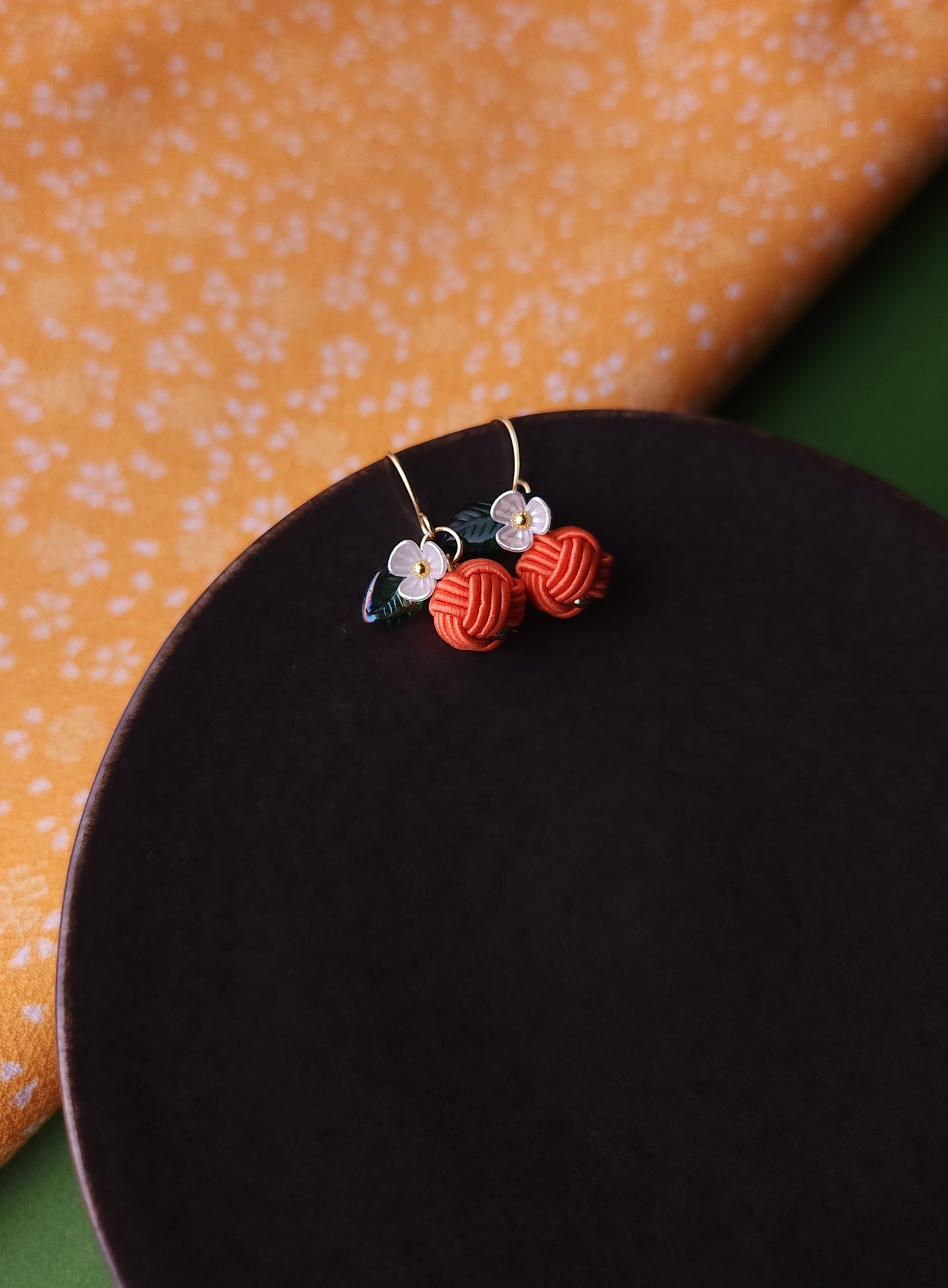 Fruits Earrings - Orange