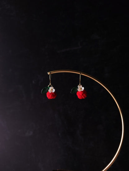 Fruits Earrings - Apple