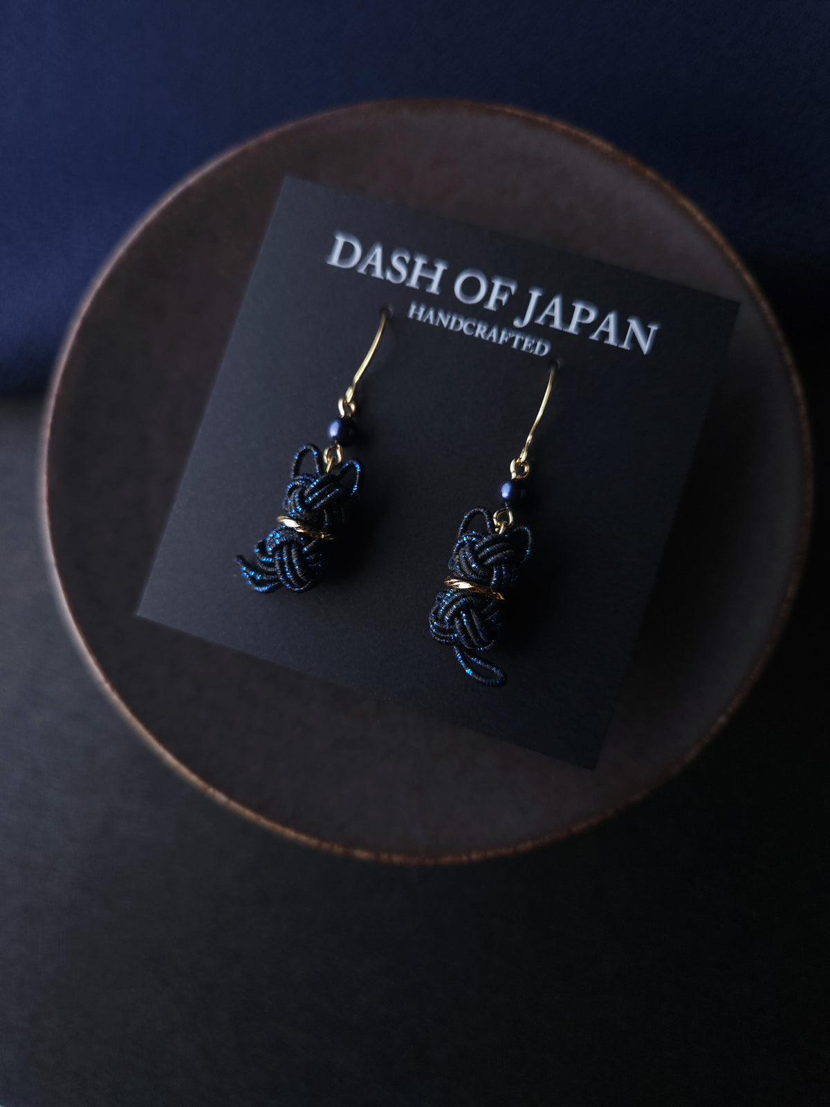 Cat Earrings  - Black and Blue