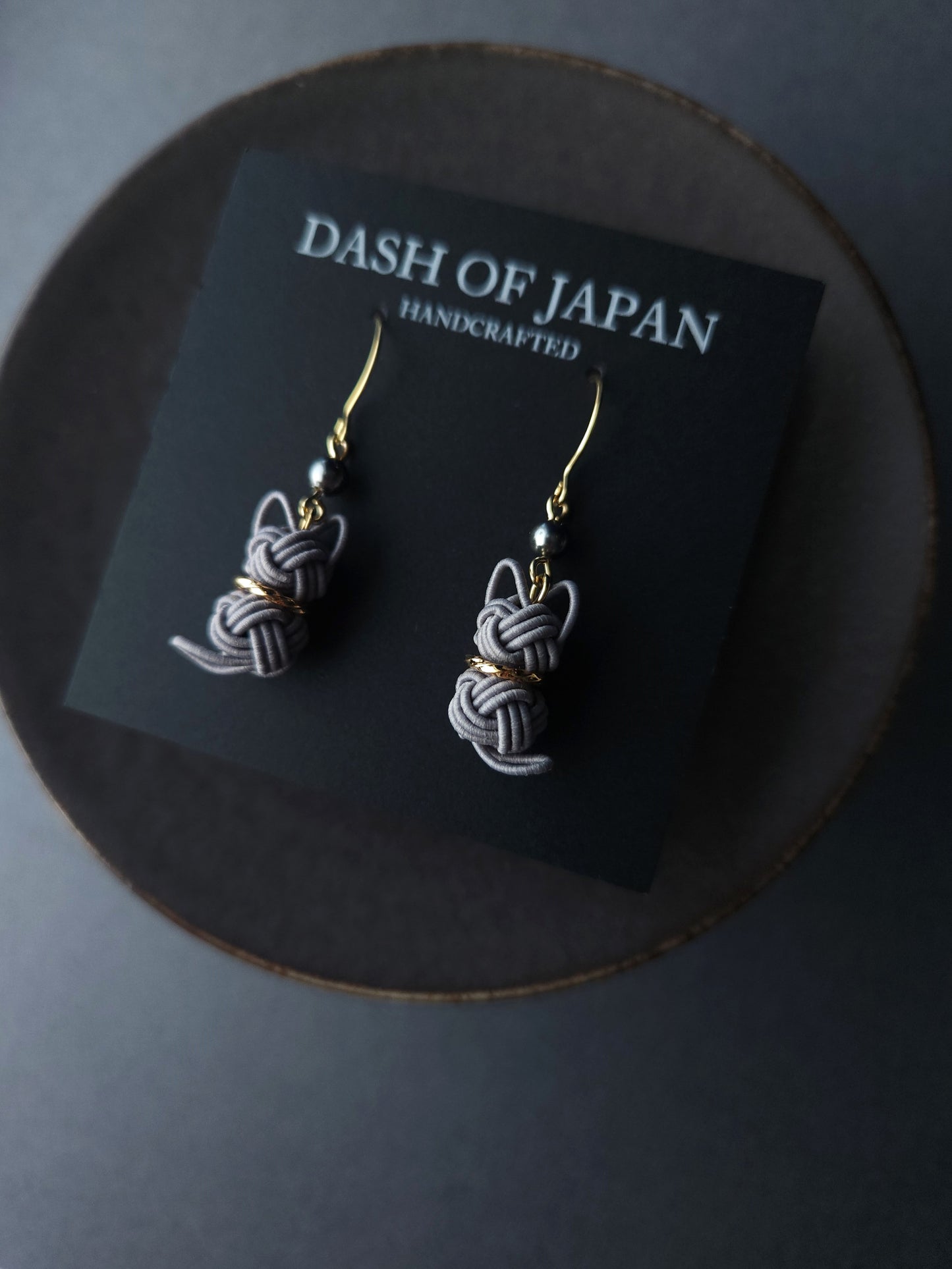 Cat  Earrings - Gray