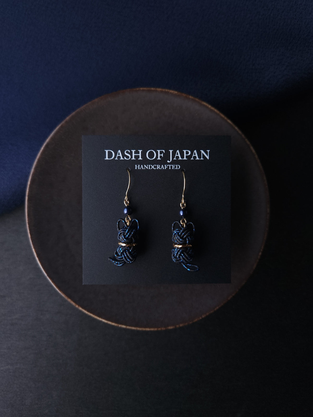 Cat Earrings  - Black and Blue