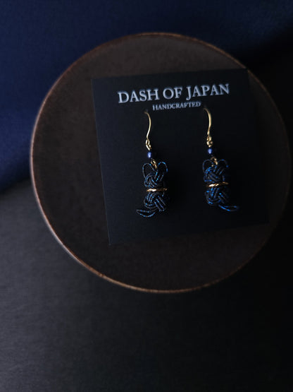 Cat Earrings  - Black and Blue
