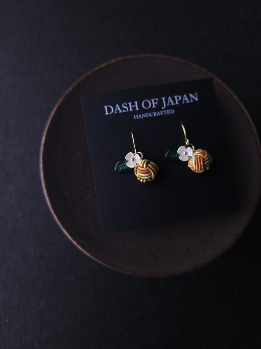Fruits Earrings -Orange & Green Mix