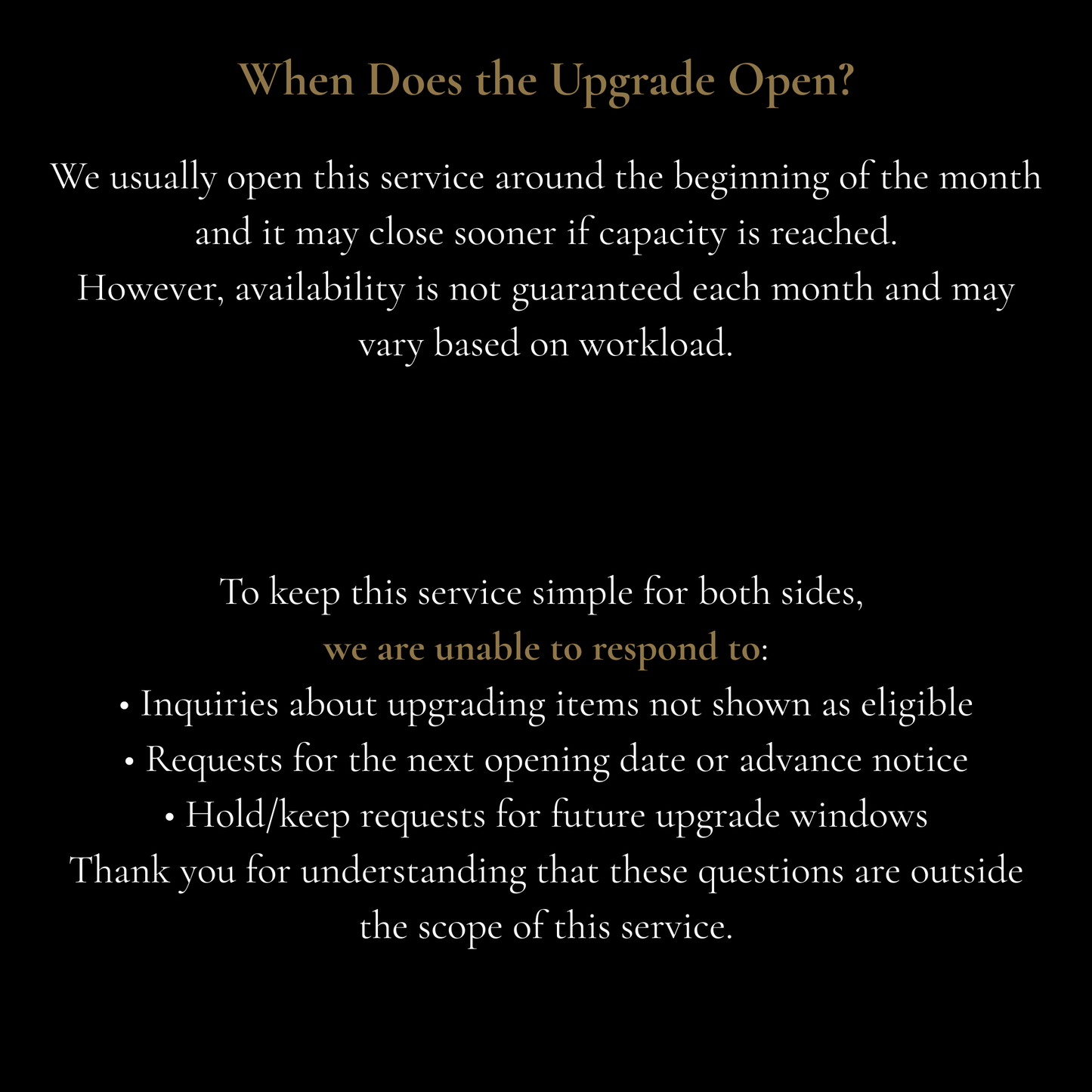 Silver Hardware Upgrade